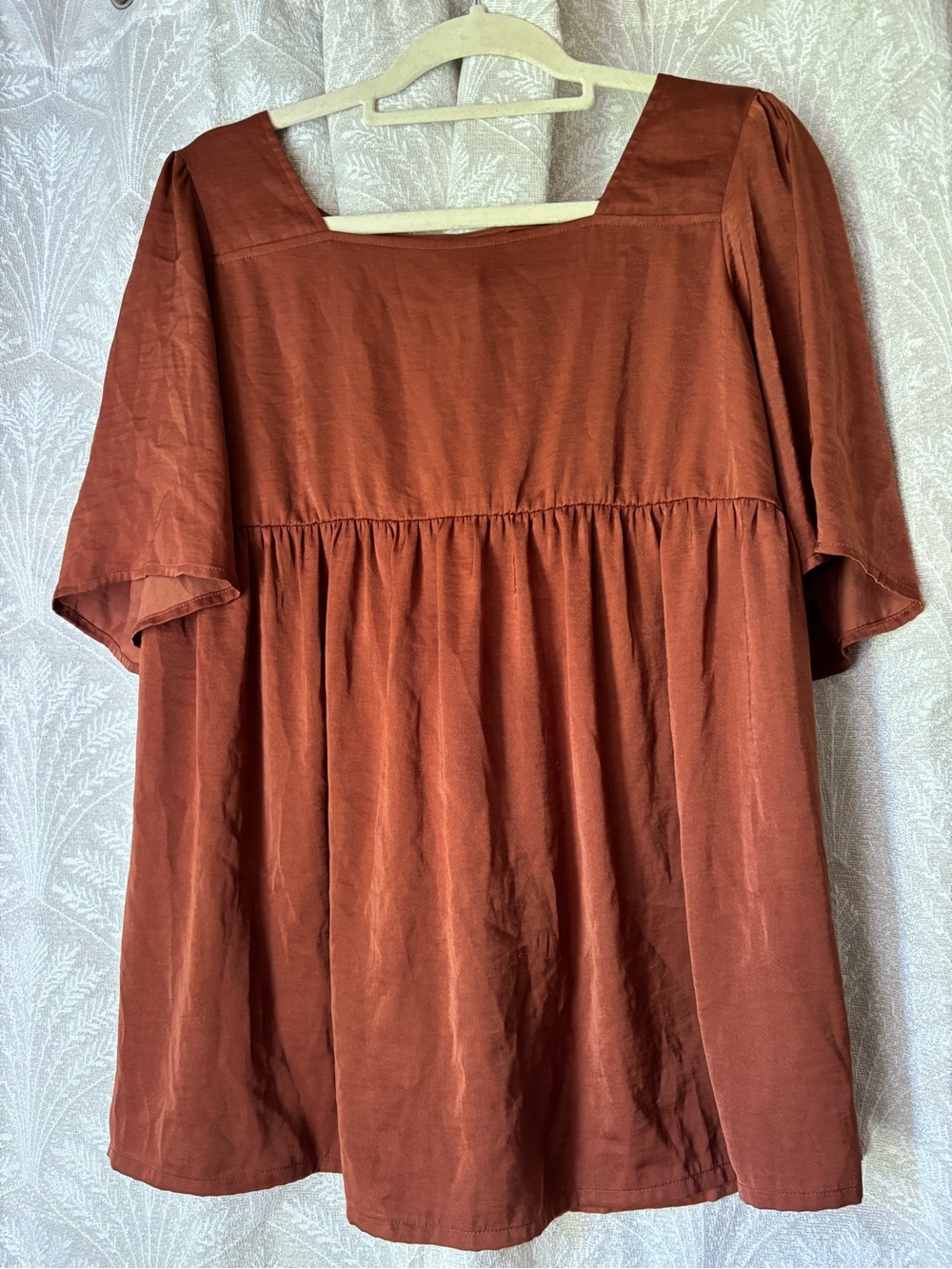 Isabel Maternity by Ingrid & Isabel Rust Square Neck Babydoll Tunic
